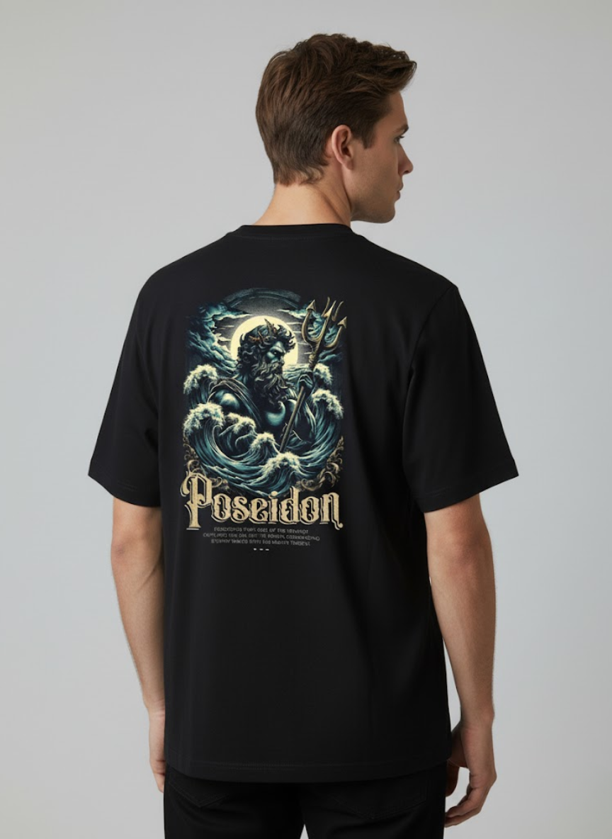 Poseidon Mythology Graphic Tee