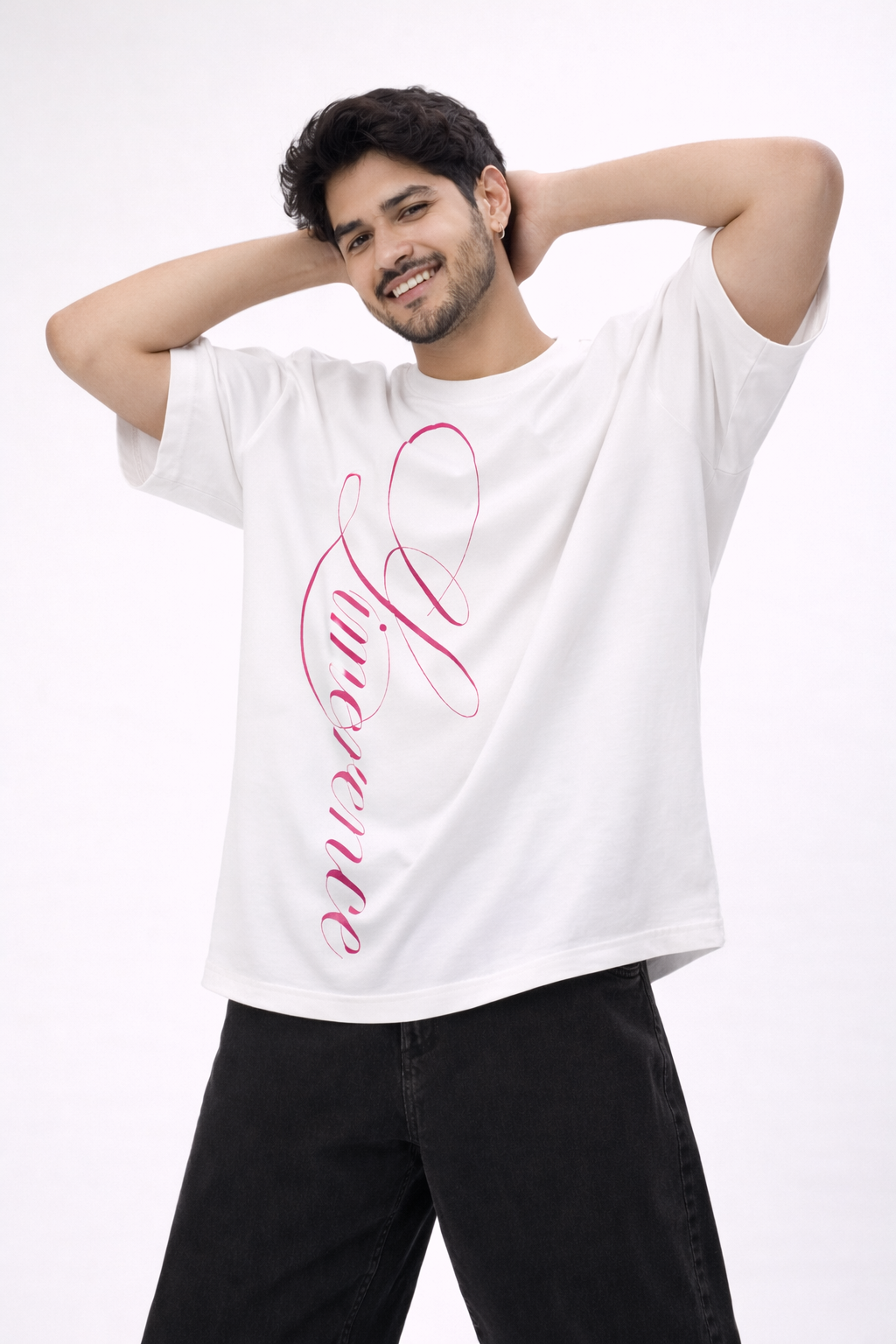 Florence Script Oversized Tee