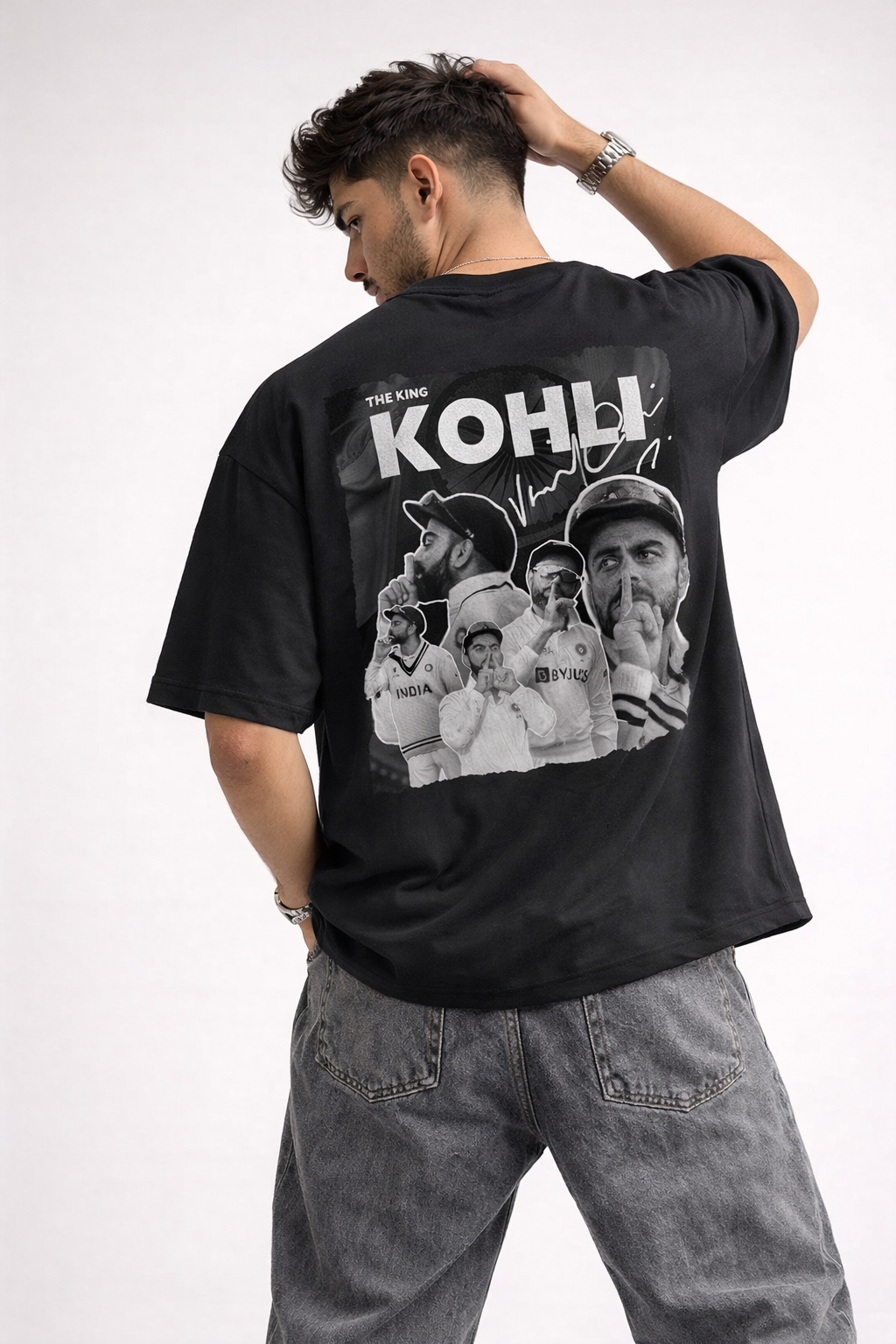 “The King” Black Edition – Oversized Premium Tee