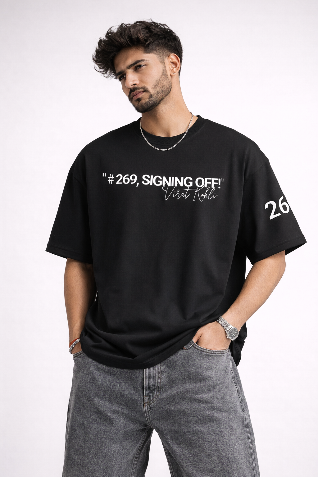 “The King” Black Edition – Oversized Premium Tee