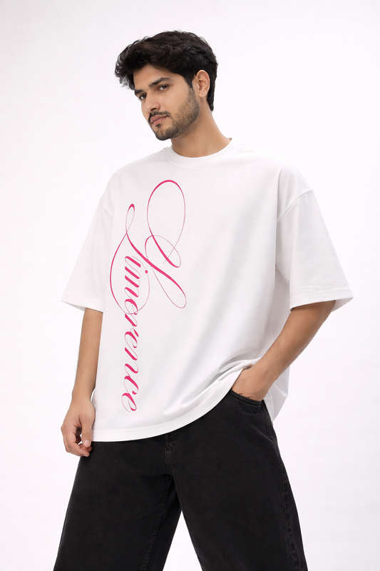 Florence Script Oversized Tee