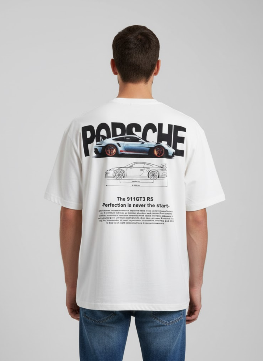 Porsche Classic Logo White Tee