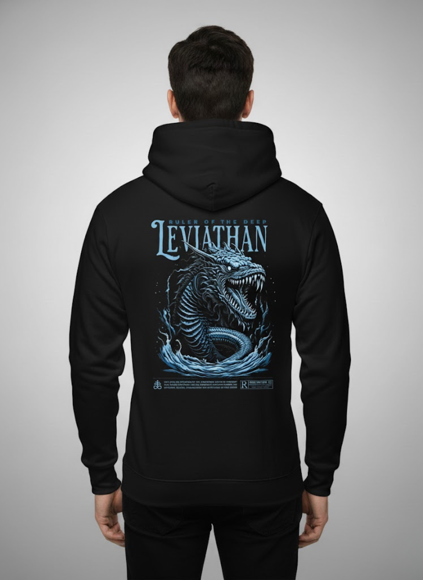 Leviathan Ruler of the Deep Hoodie – Black