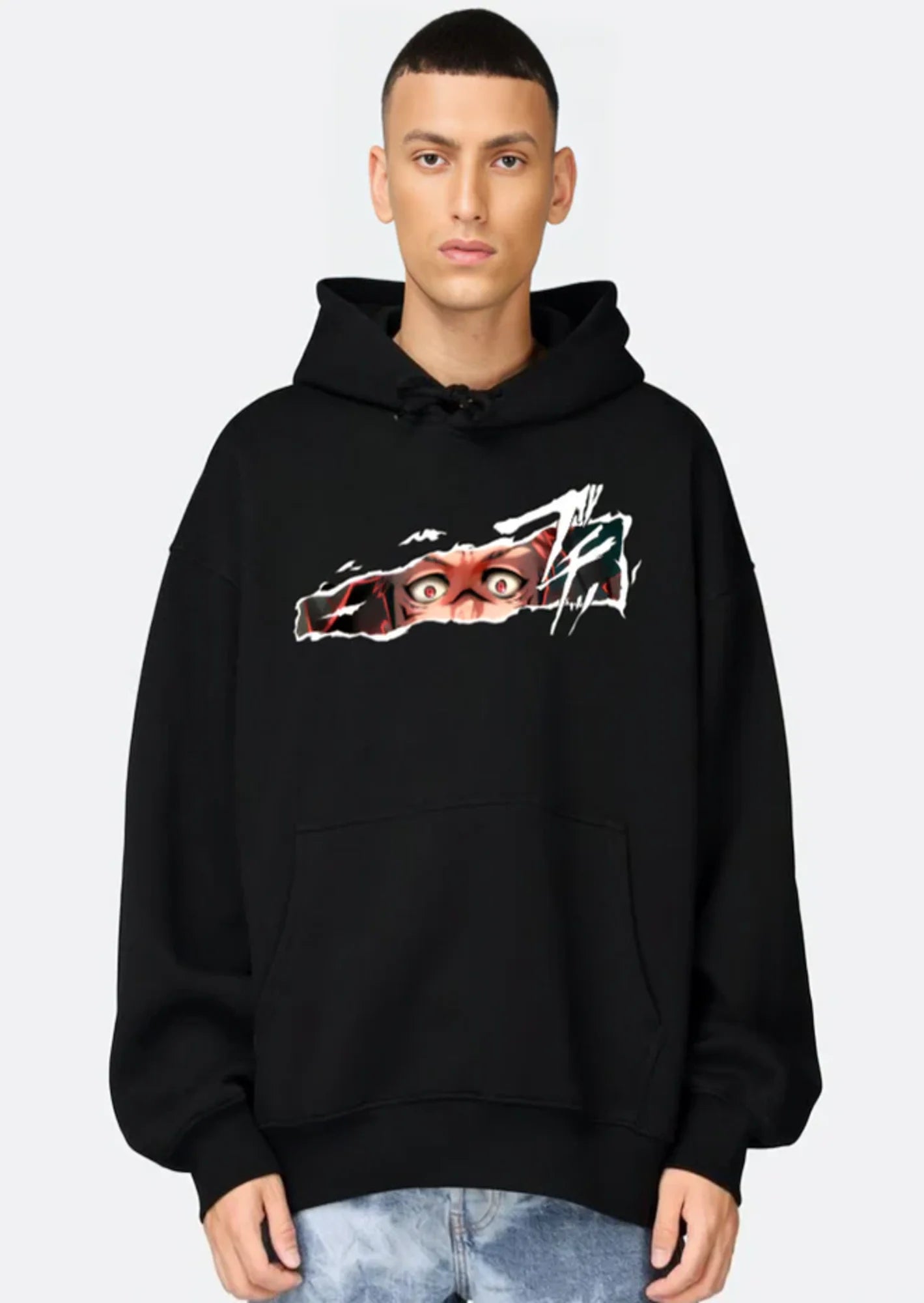 Anime'' Ryomen Sukuna'' Graphic Hoodie